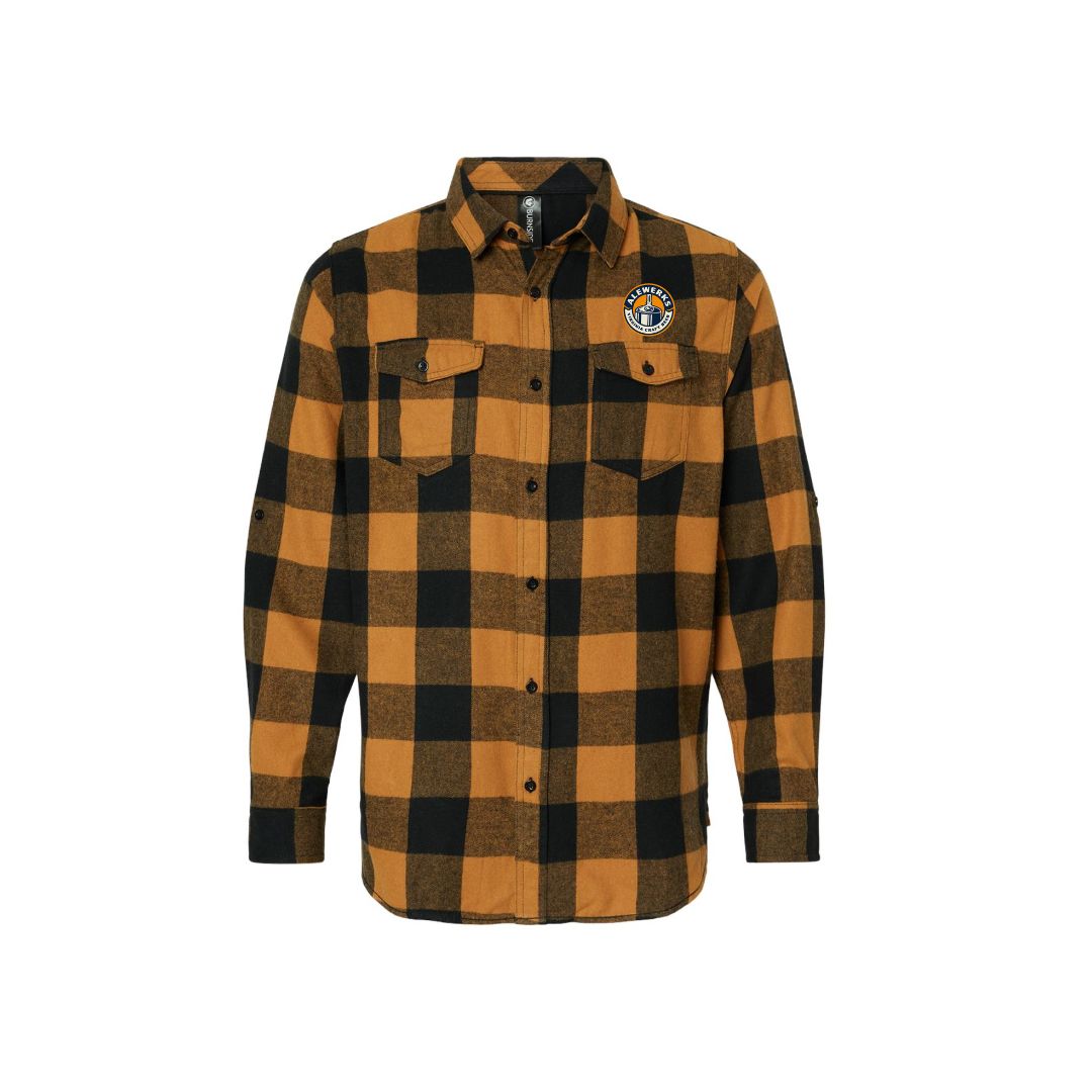 Alewerks Flannel - Tobacco & Black Buffalo