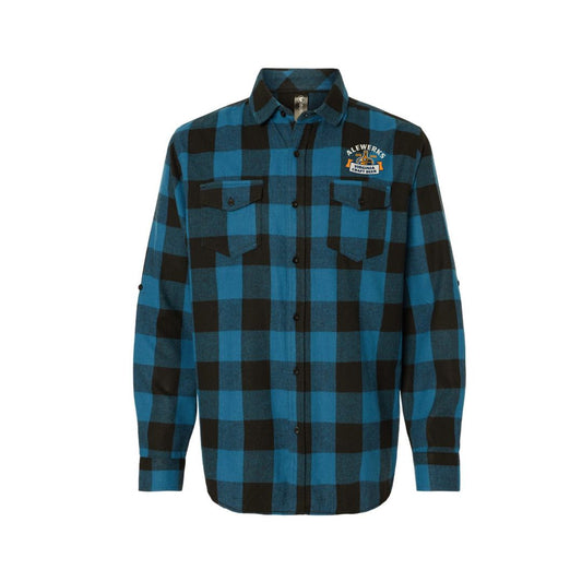 Alewerks Flannel - Blue & Black Buffalo
